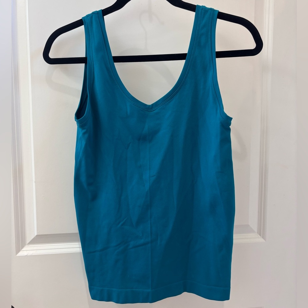 Teal blue Sleeveless Women's Top